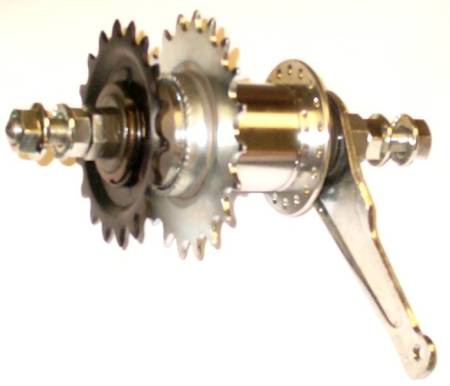Coaster Brake with Double Sprocket for Tricycles